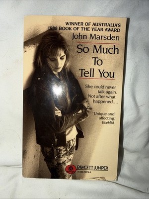 So Much to Tell You by John Marsden Paperback Book Fawcett Juniper