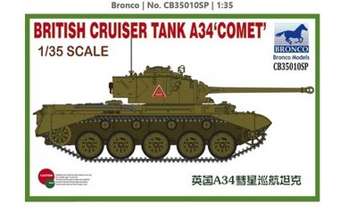 Bronco CB35010SP 1/35 British A34 Comet Cruiser Tank Special Edition Kit