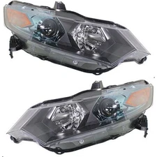 Left and Right Headlights For Honda Insight 2010-2011 Halogen with Bulb(s) EX LX