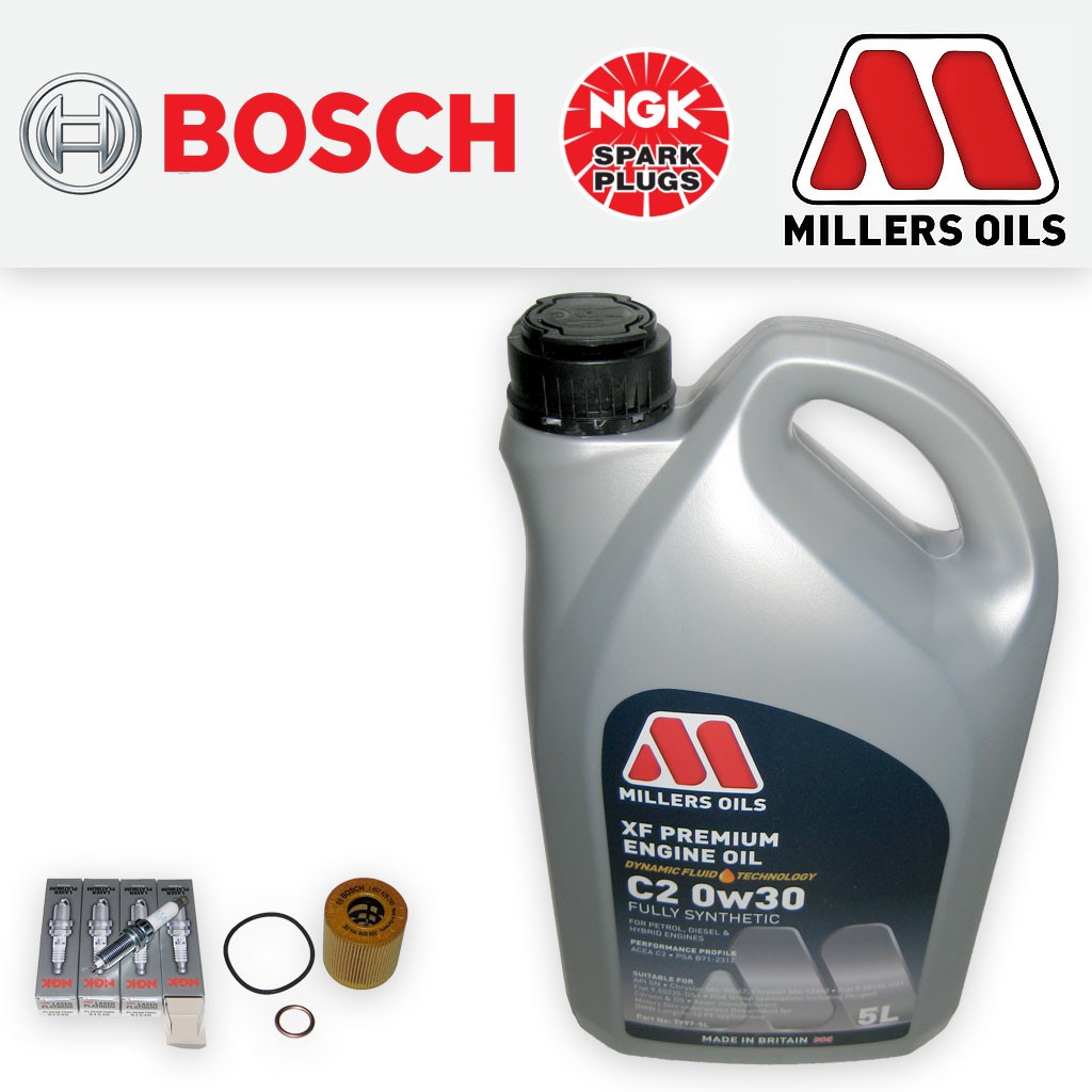 SERVICE KIT for CITROEN DS3 1.6 THP 150 155 OIL FILTER SUMP PLUG SEAL PLUGS +OIL