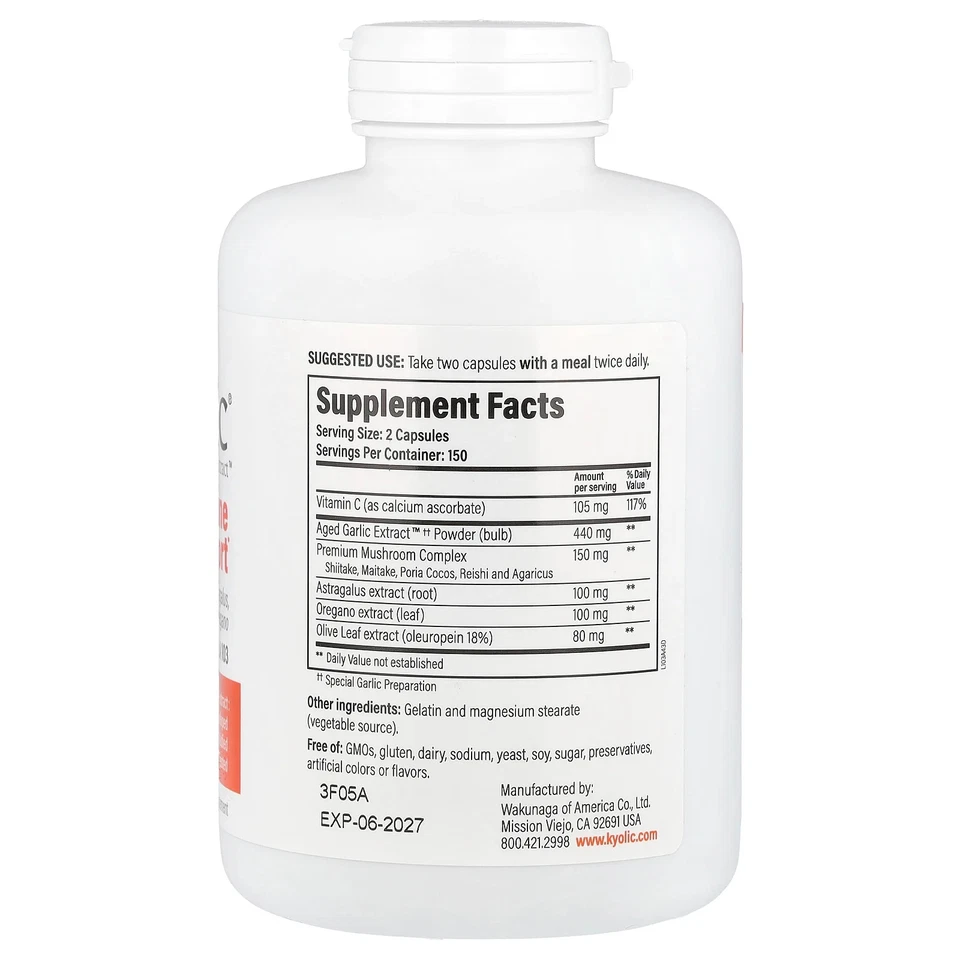 Extracto de ajo envejecido™, fórmula 103, 300 cápsulas Foto 2 de 2
