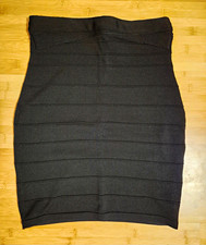 Schwarzes Knielang Rock Gr. M