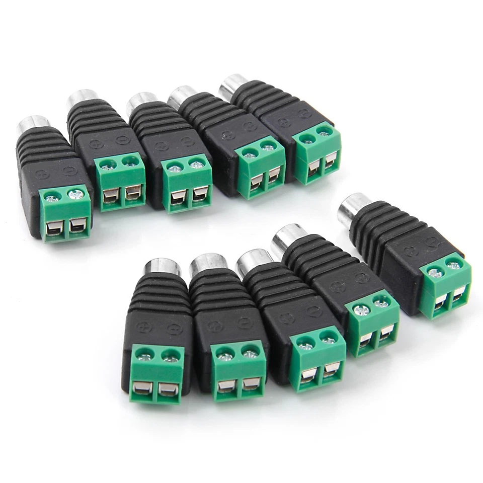 10 RCA Female Screw Terminal Connector Adapter for Audio - Image 4 of 4