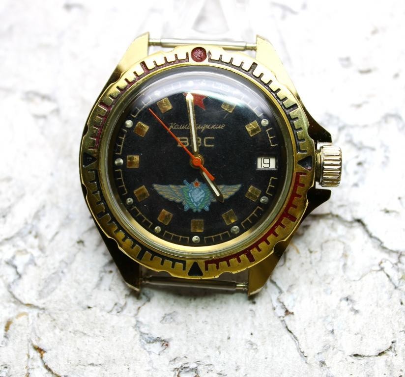 Vostok Komandirskie Fuerza Aérea Militar URSS Reloj de Pulsera Ruso Vintage 1141