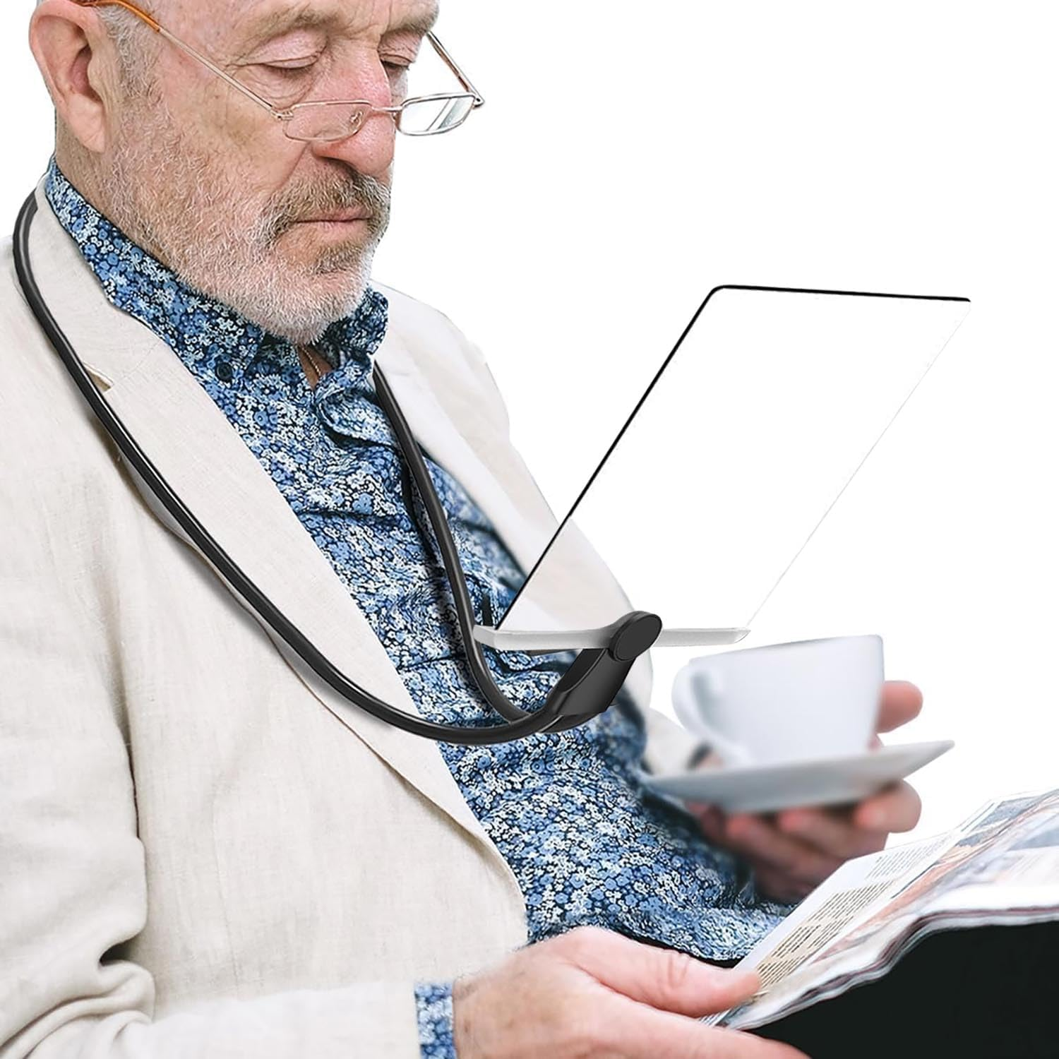 5X Magnifying Glasses,Full Page Magnifier for Reading with Aging Eyes,9""x6"" Larg
