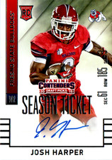 2015 Contenders Draft Picks Josh Harper RC Auto Season Ticket No. 126
