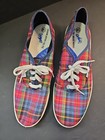 Chic Tennis Shoes Women 8.5 US Plaid Retro Vintage 1980s 90s