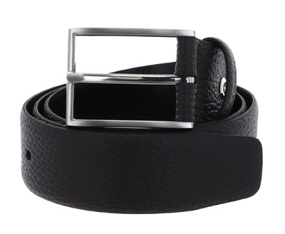 strellson Leather Belt 3,5 W85 Gürtel Dark Brown dunkelbraun Neu