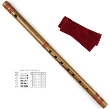 Japanese Shinobue Flute 7/8 Hon Handmade Bamboo Flute Musical Instrument 7Ho...