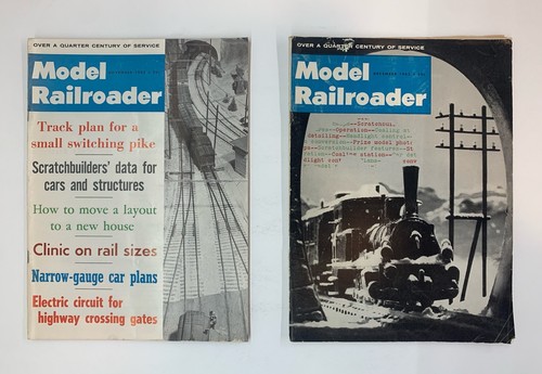 1962 Vintage Model Railroader Magazine Lot Of 12, Complete Jan To Dec, 1962 - Picture 12 of 13