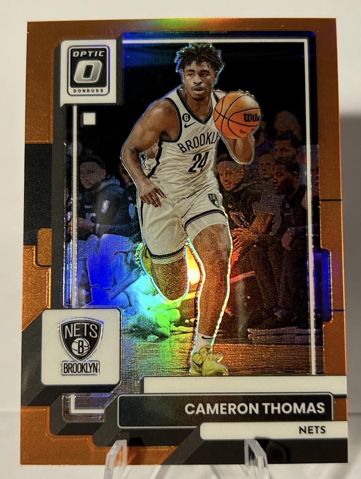 2022-23 Donruss Optic #18 Cameron Thomas Orange #/199