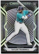 2021 Panini Chronicles Obsidian - Electric Etch Purple /99 Taylor Trammell #43