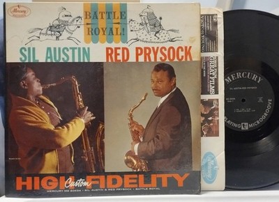 SIL AUSTIN-RED PRYSOCK Battle Royal! 1958 DG MERCURY LP Jazz/Blues KENNY BURRELL