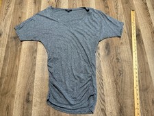 Express Dress, Women's Size XS, Gray, Side Ruched, V-neck, Bodycon