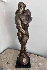 Vintage Original Austin Body and Soul Nude Lovers Statue Sculpture J. Cox 1970