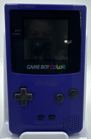 Grape Purple Gameboy Color Handheld with Super Mario Bros Deluxe Very Good Cond