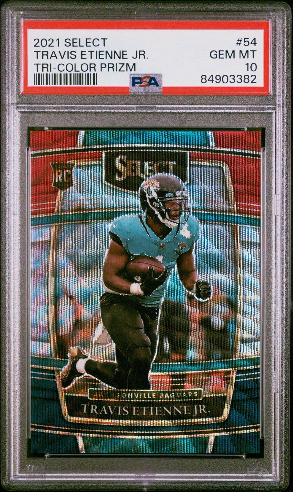 Travis Etienne Panini Select #54 Tri-Color