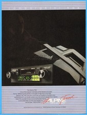 1984 Alpine Car Stereo Receiver 7165 Lamborghini Photo Vintage 1980s Print Ad