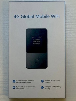 iotesimGlo 4G Unlocked Portable Wi Fi Hotspot Modem, Gray/Black