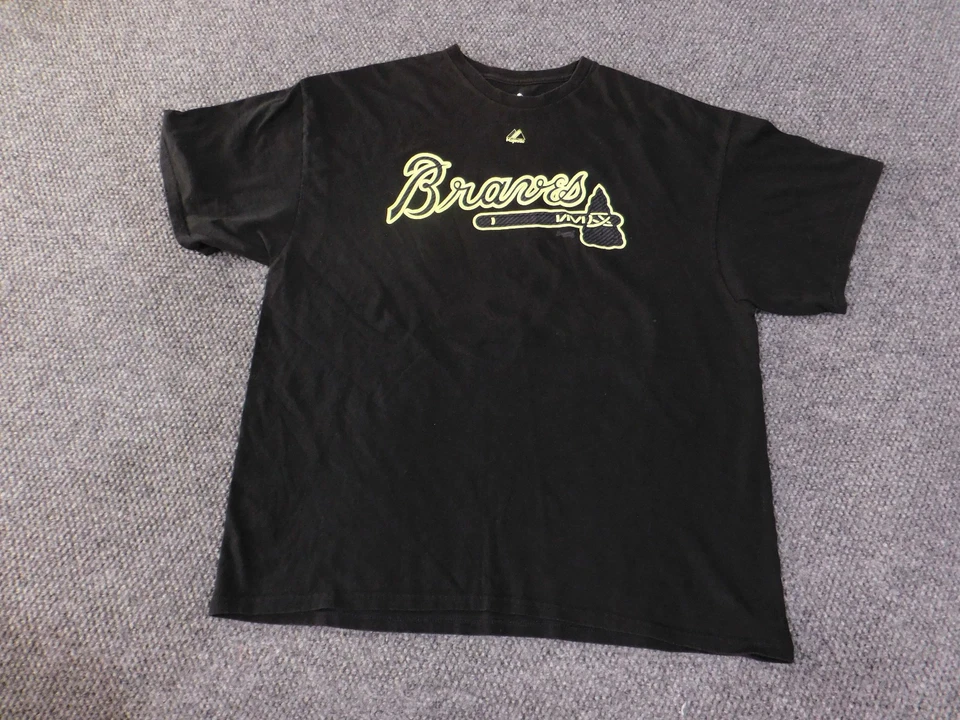 Camiseta Atlanta Braves para hombre 2XL Majestic negra Jason Heyward mlb béisbol Foto 2 de 4