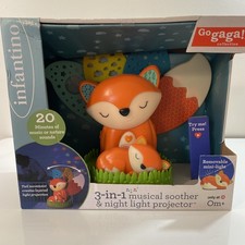 Infantino 3-in-1 Musical Soother Night Light Projector Fox