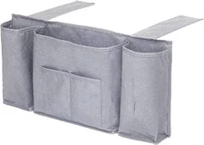 Dependable Industries inc. Essentials 5 Pocket Bedside Couch Caddy Grey 