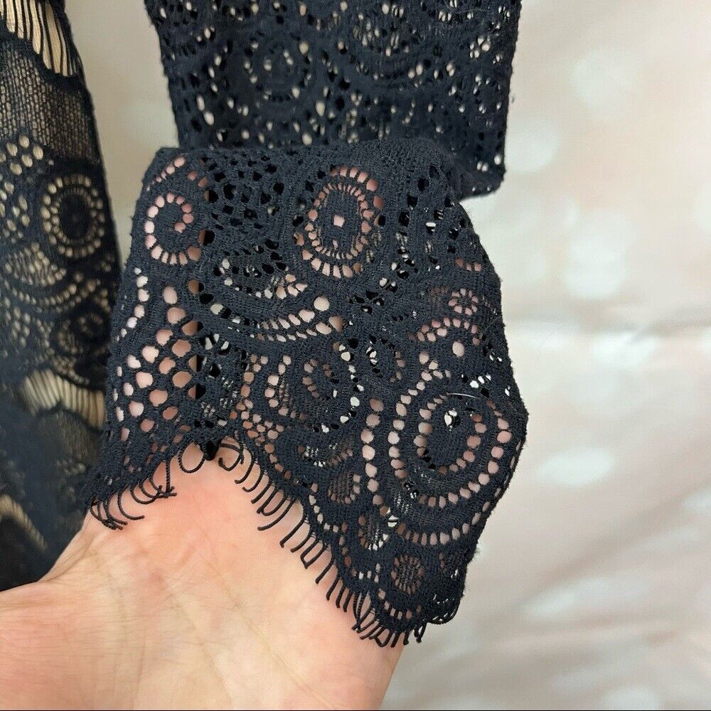 *RARE* Bebe Lace Dress in Black & Ivory, Overlay - image 5