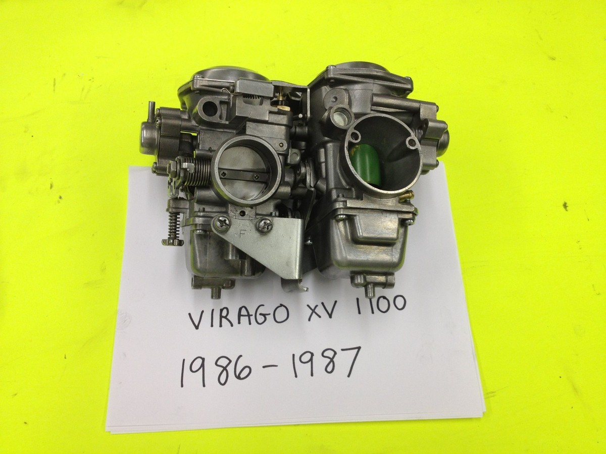 1150-150-1 穴あり 1986-1987 Yamaha Virago XV 1100 Set of Polished Hitachi Carbs