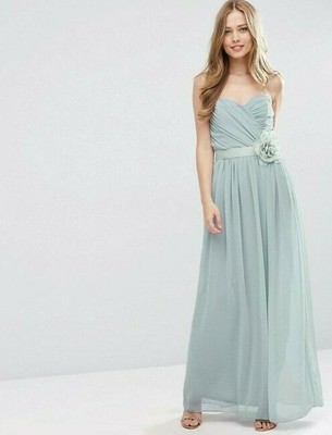 silver sage green dress