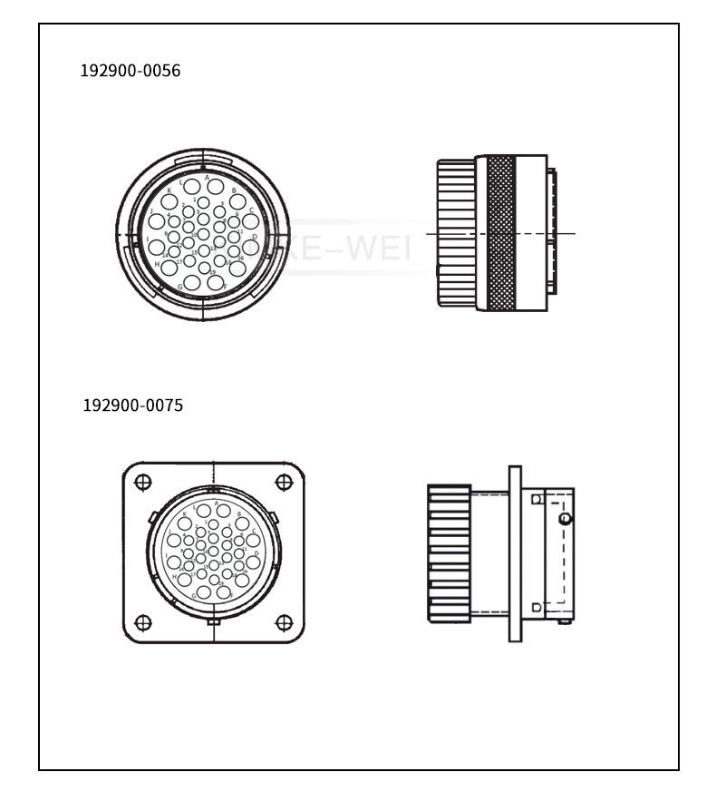 31 Pin ITT Cannon Aviation Circular Male Female Waterproof