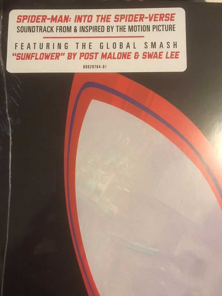 SPIDERMAN INTO THE SPIDER-VERSE VINYL LP NEW! SUNFLOWER POST MALONE, LIL WAYNE - Image 2 of 2