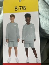 NWT PUMA Youth 2-piece French Terry Set Embroidered Logo XS-5/6, S-7/8