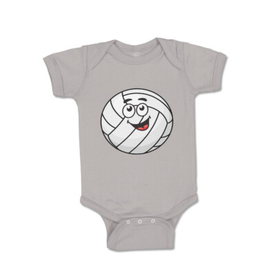 Baby Bodysuit Baby Bodysuit Valley Ball with Face Sports Volleyball Olympics