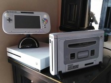 Super Nes Wii U Retro Vinyl Skin for Console  Touch Panel from Spain New