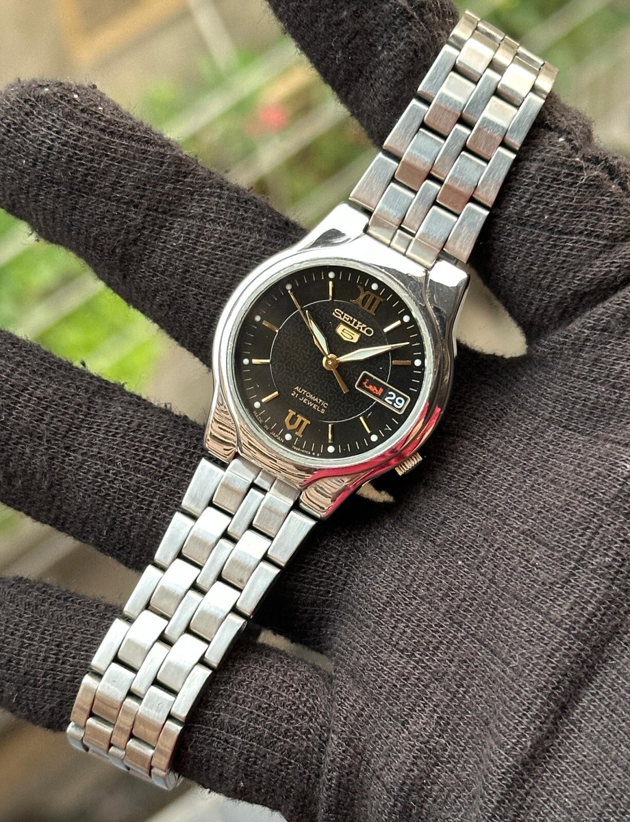 SEIKO 5 セイコーファイブ 7S26-02T0 SEIKO◇SEIKO5/自動巻腕時計/アナログ/ステンレス/BLK/BLK/7S26