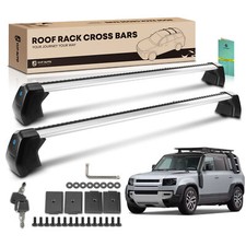 Black Aluminum Alloy Roof Rack Cross Bars For Land Rover Defender 110 20-23 Suv Black Aluminum Alloy Roof Rack Cross Bars For Land Rover Defender 110 20-23 Suv