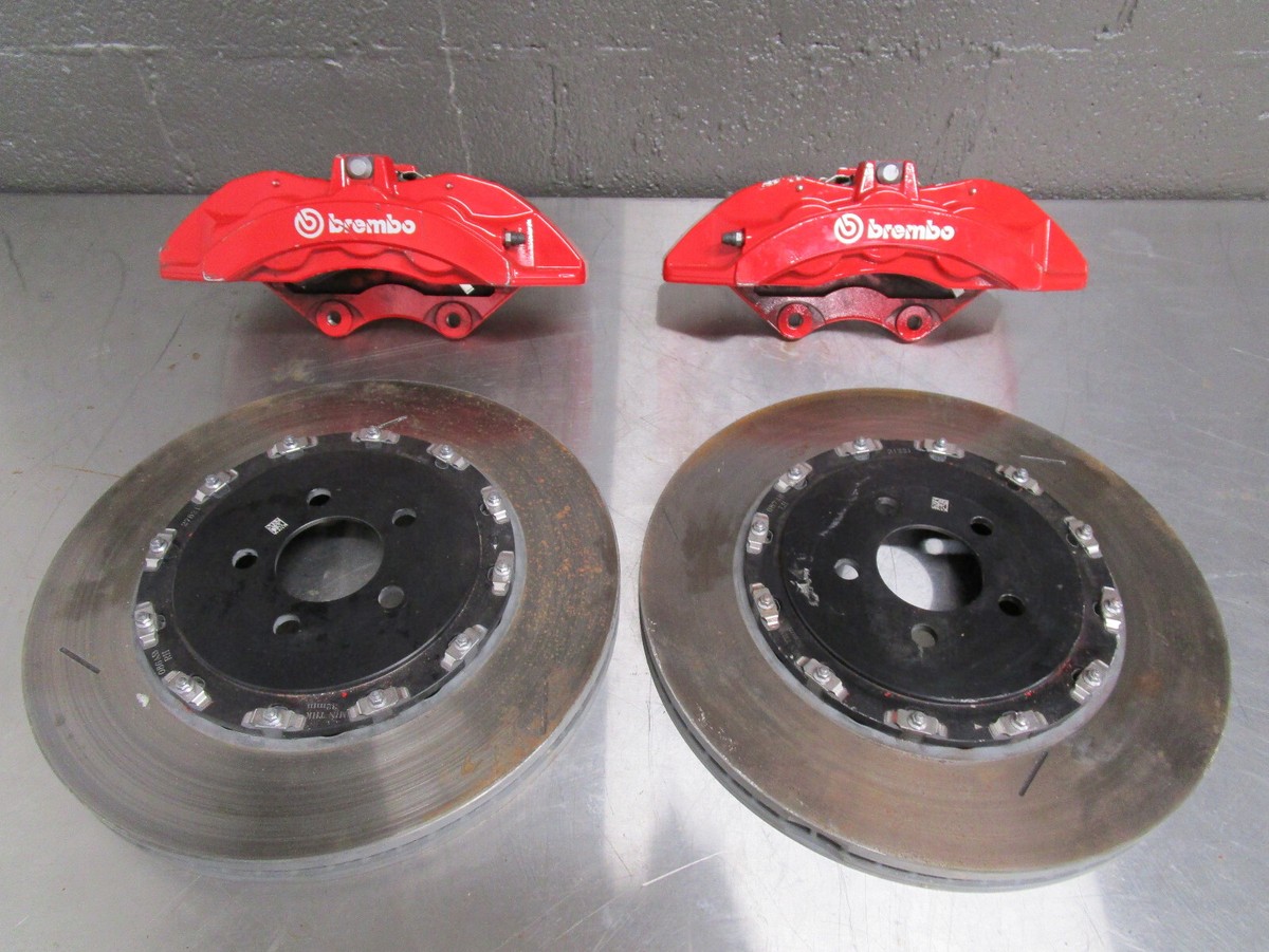 OEM Set BREMBO BRAKE CALIPERS And Rotors 6 Pot Red SRT LX