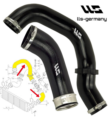 2x Turboschlauch Ladeluftschlauch für VOLKSWAGEN KASTENWAGEN T5 T6 2.0 TDI