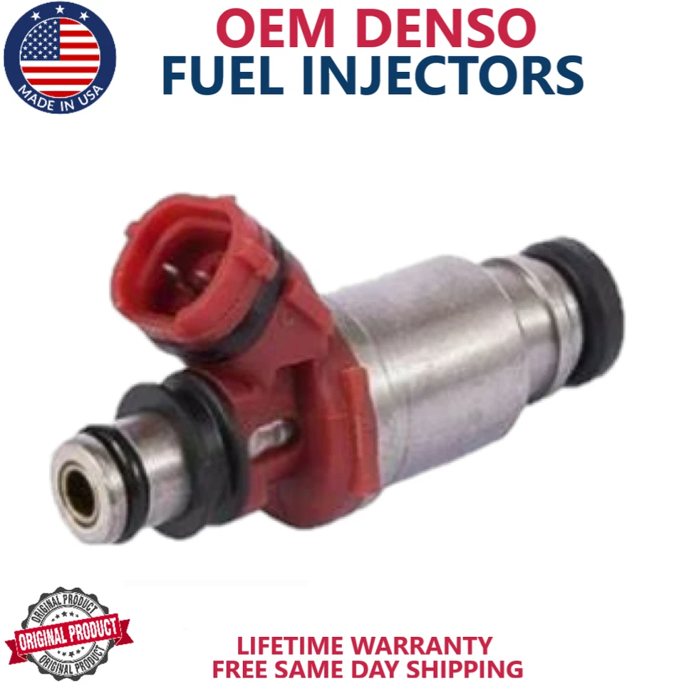 x4 OEM Denso Fuel Injectors for 1989, 1990, 1991 1992 Toyota Corolla 1.6L I4 - Image 3 of 3