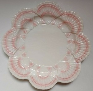Otagiri-Ironstone-Pink-Beachcomber-Scallop-Shell-Ceramic-Dinner-Plate-10-5-8-034