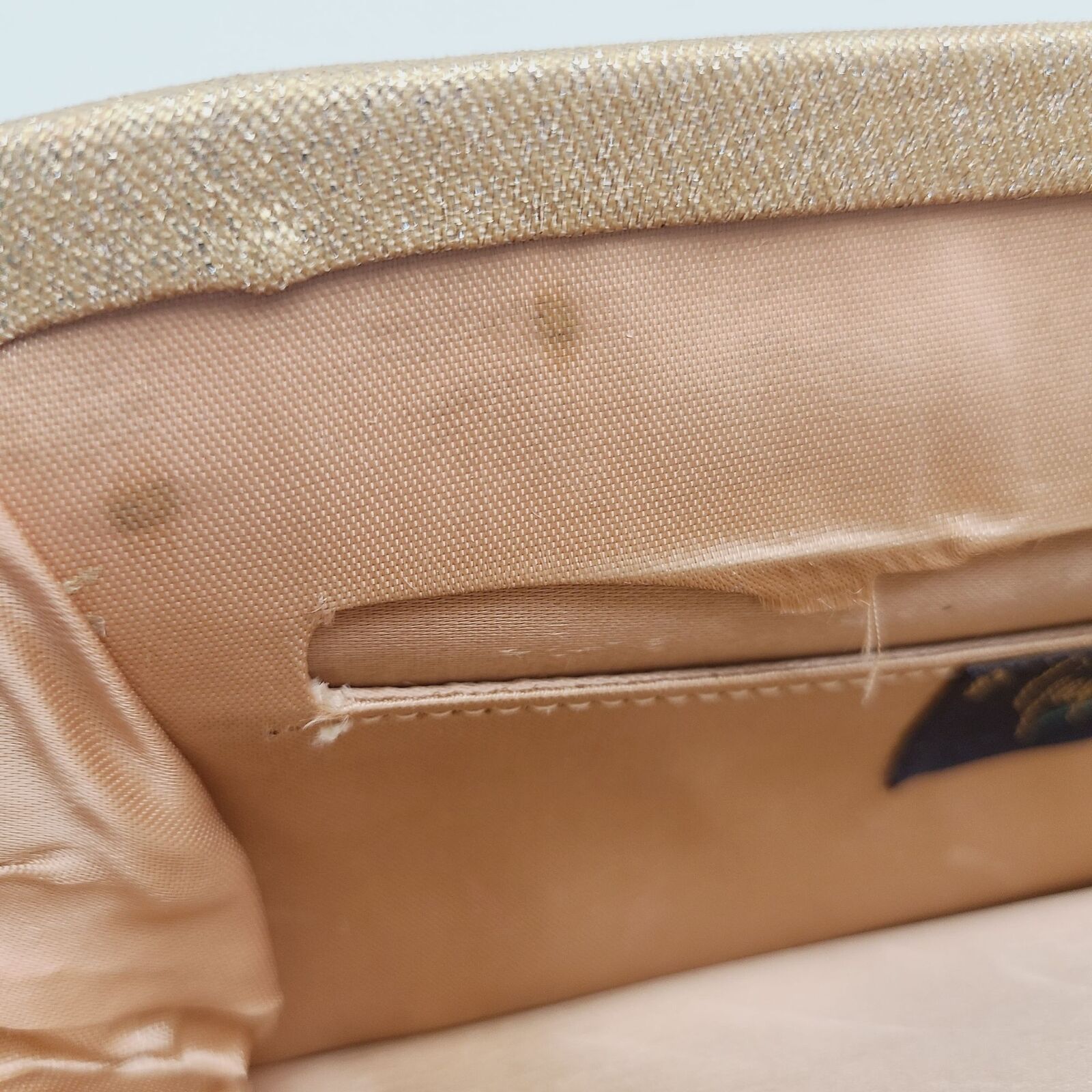 Vintage Gaymode Evening Bag Clutch Shimmer Gold L… - image 8