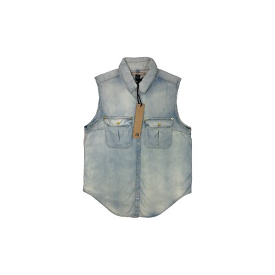 Neu mit Etikett Ksubi ärmelloses Denim-Shirt Damen Large
