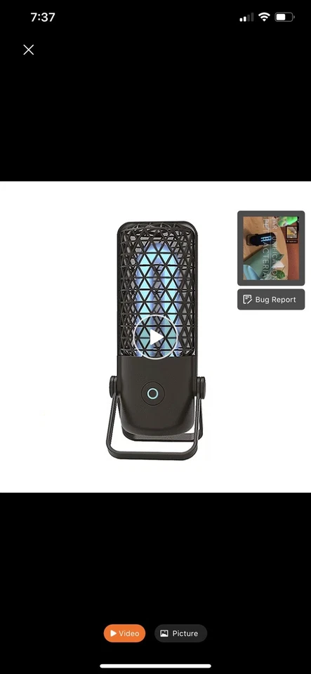 Ultraviolet UV lamp To Use In Spa, Salon& Clinics Black Color New box US Ship - Image 3 of 4