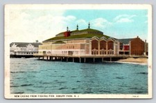 c1920 New Casino From Fishing Pier Asbury Park New Jersey P527A