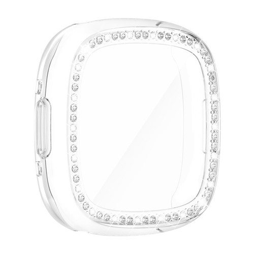Custodia protettiva TPU morbida completamente intarsiata con diamanti per Fitbit Sense 2/Versa 4 - Foto 8 di 16