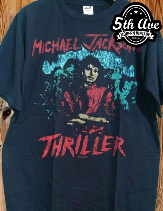 Vintage Michael Jackson Tシャツ Michael Jackson 'Thriller' Rare Vintage Distressed T-Shirt