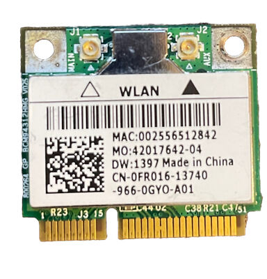 Dell OEM True Mobile 1397 802.11 b/g Wireless WiFi Card Wireless Card