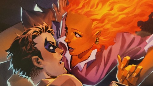 TEEN TITANS COMIC - SEXXXY STARFIRE VARIANT - RED X Appearance - DC - NM / New ! - Picture 4 of 4