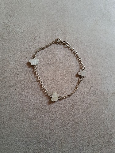 bracciale argento bambina Vintage Con Farfalline ottime condizioni
