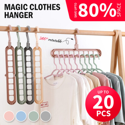 Multi-Purpose Hole Closet Clothes Magic Hanger Space Saving